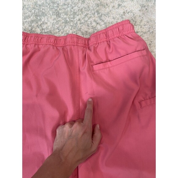 HUK Performance Coral Size Medium Fishing Swim Trunks Pink Drawstring 5" Inseam - Picture 7 of 10